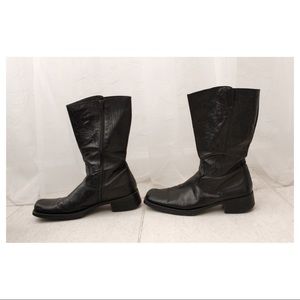 Aldo Men’s Black Leather Boots Size 43